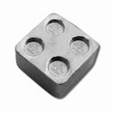 Building Blocks LEGO 1/2 Troy Oz 999 Fine Silver Bar Stackable 2x2 - JN899