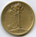 1872 - 1972 National Parks Centennial Old Faithful Medal Art Co New York - B597