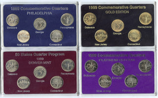 1999 State Quarters 20-Coin Set - Gold Platinum Denver Philadelphia - G951