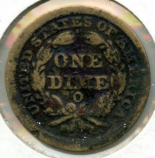 1857-O Seated Liberty Silver Dime - New Orleans Mint - BT338