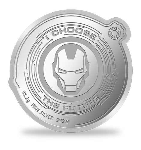 2022 Iron Man MARVEL Comics 1 Oz Silver Proof Colorized Coin PAMP - JP229