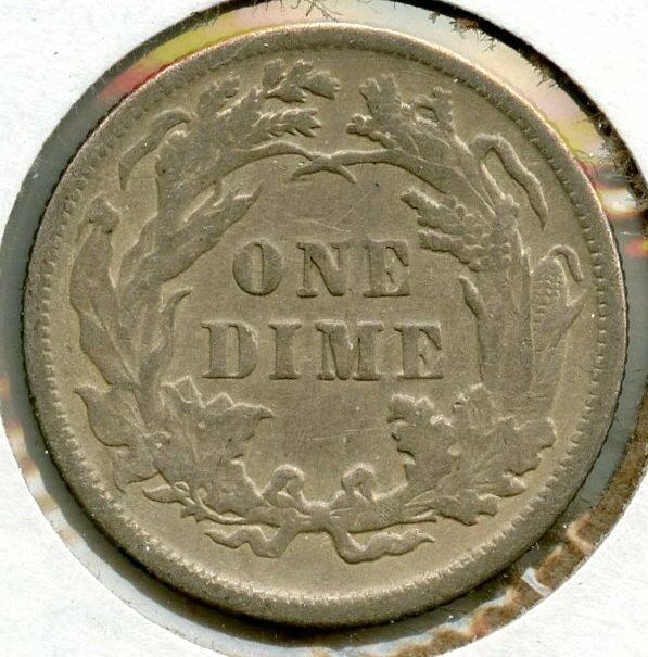 1889 Seated Liberty Silver Dime - BX532