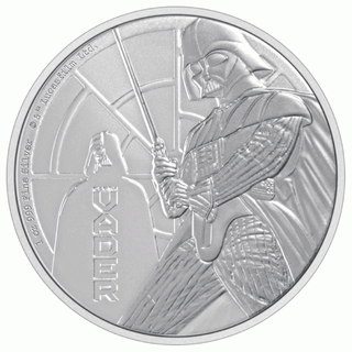 2022 Darth Vader Star Wars 999 Silver 1 oz Coin $2 Niue Gem BU - JP198