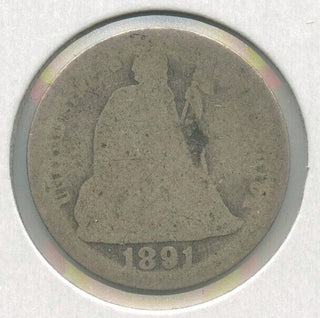 1891 Seated Liberty Silver Dime - Philadelphia Mint - DN728
