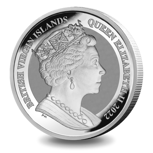 2022 BVI British Virgin Islands Pegasus 999 Silver 1 oz $1 Coin BU Ounce - JN756