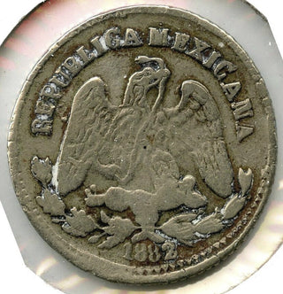 1882 Mexico Coin 25 Centavos - Republica Mexicana - B230