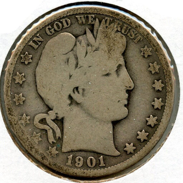 1901-O Barber Silver Half Dollar - New Orleans Mint - BQ833