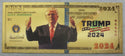 Donald Trump 2024 Thumbs Up MAGA Note Novelty 24K Gold Foil Plated Bill LG633
