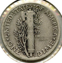 1916-S Mercury Silver Dime - San Francisco Mint - A865