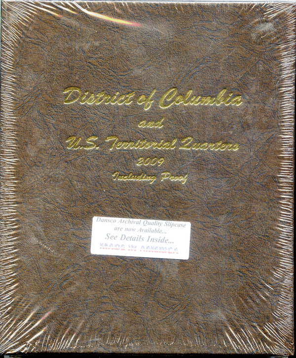 DC & Territories Quarters Dansco Coin Album 8145 Folder - 2 Pages - DN016
