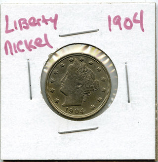 1904 Liberty V Nickel 5 Cent Coin- Five Cents - DM864