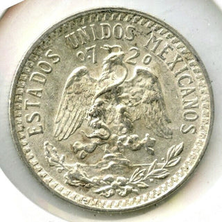 1941 Mexico Silver Coin 20 Centavos Uncirculated Coin Moneda Plata - E114