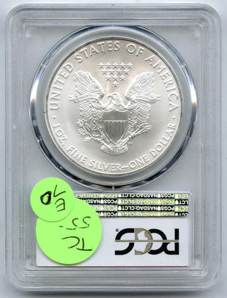 2013-(S) American Eagle 1 oz Silver Dollar PCGS MS69 San Francisco Mint - E70