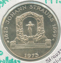 1975 Austria 150th Ann Of Birth Of Johann Strauss Silver 100 Schillings - KR498
