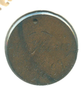Indian Head Cent Love Token - Vintage Engraved Coin - ER685