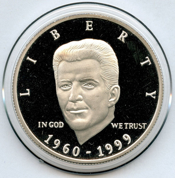 RARE 1960-1999 John F Kennedy JFK Jr USA Salutes You 999 1 oz Silver Round LH018