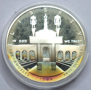 1984 Los Angeles XXIII Olympiad Olympics Silver Dollar US Mint Coin - A334