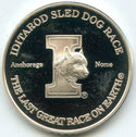 Alaska Iditarod 1996 Art Medal 999 Silver 1 oz Round Sled Dog Race - BX516