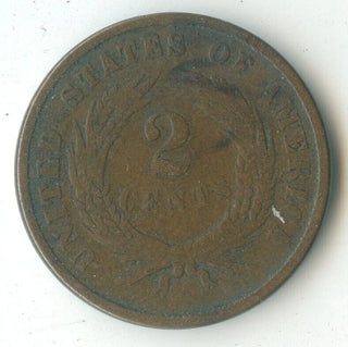 1867 P Two Cent Coin 2C Philadelphia Mint - ER157