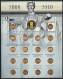 2009 - 2010 Complete Lincoln Penny Collection 19 Coins DN411