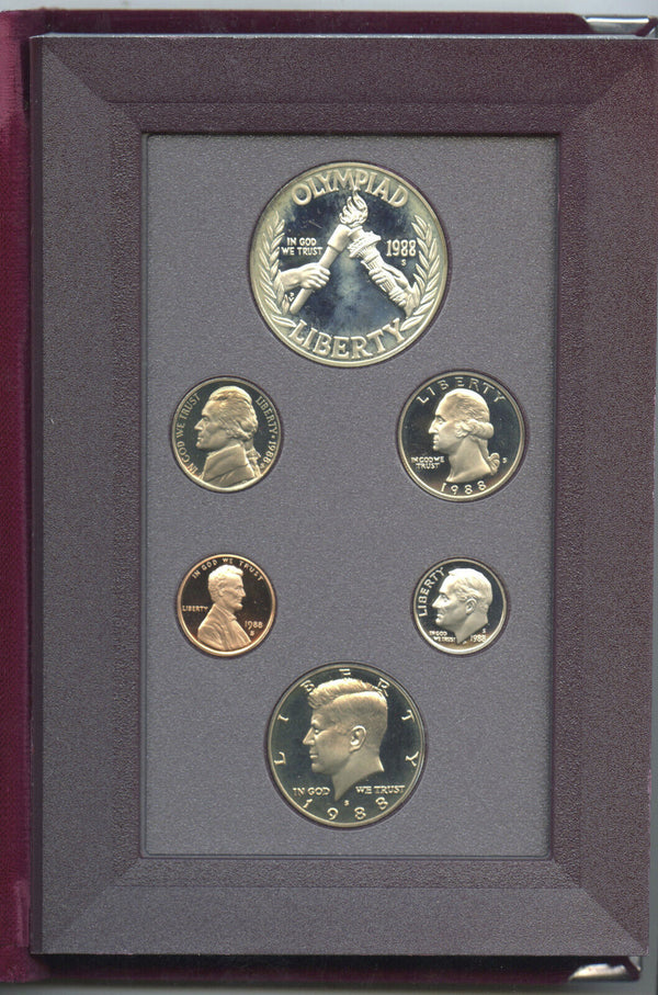 1988 Prestige Coin Set United States Mint & Case - B590
