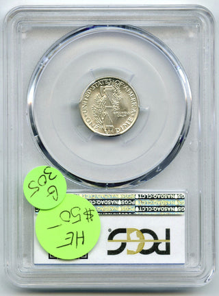 1925 Mercury Silver Dime PCGS AU58 Certified - Philadelphia Mint - G305