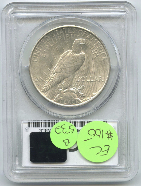 1934-D Peace Silver Dollar PCGS Genuine AU Details Cleaning - Denver Mint - B532