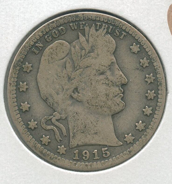 1915-P Silver Barber Quarter 25c Philadelphia Mint - KR179