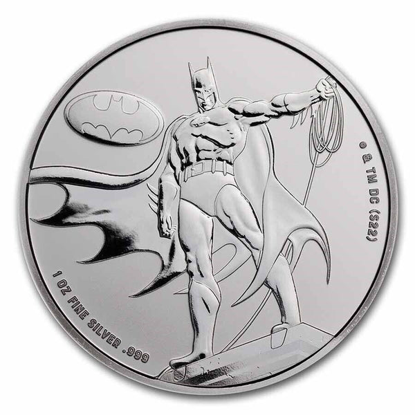 2023 Batman DC Comics 1 Oz 999 Fine Silver $5 Samoa Coin BU in Capsule - JP317