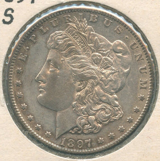 1897-S  Morgan Silver Dollar $1 San Francisco Mint - KR11