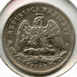 1888 Mexico Coin 25 Centavos - Estados Unidos Mexicanos - E998