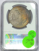 1887 Morgan Silver Dollar NGC MS 64 Toning Toned $1 Philadelphia Mint - B148