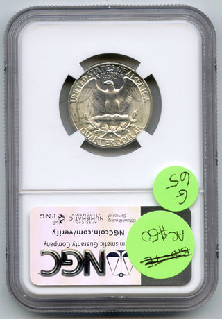 1951-D Washington Silver Quarter NGC MS66 Certified - Denver Mint - G65
