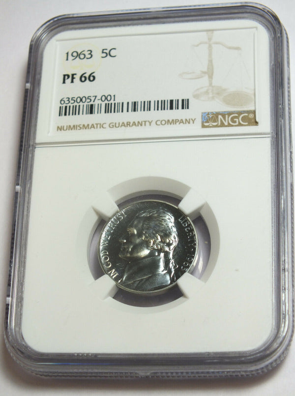 1963 Jefferson Proof Nickel NGC PF 66 Certified - Toning Toned - BX959