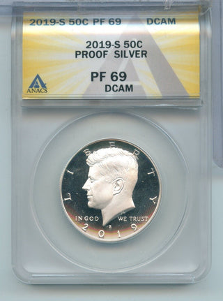 2019-S Silver Kennedy Half Dollar ANACS PF 69 DCAM San Francisco Mint - ER748