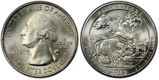 2010-P Yellowstone Wyoming NP ATB 25C Unc Quarter Philadelphia mint 003