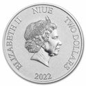 2022 Aladdin 1 Oz Silver $2 Niue Coin BU Disney 30th Anniversary - JP092