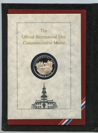 1776 - 1976 The Official Bicentennial Day Commemorative Proof Silver Medal DN516