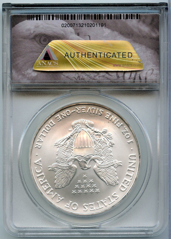 2008 American Eagle 1 oz Silver Dollar ANACS MS69 Certified -184