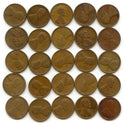 Coin Roll 1919-P Lincoln Wheat Cent Penny - Pennies lot set - Philadelphia CA98