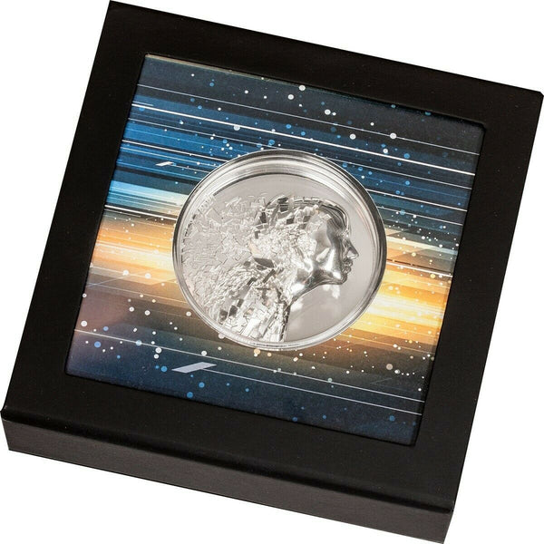 2021 Silver Burst 3 Oz Silver Proof Cook Islands $20 Coin UHR - JN368