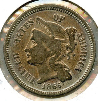 1865 3-Cent Nickel - Three Cents - CC667
