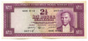 1930 Turkey Currency Note 2 & 1/2 Liras Banknote - A399