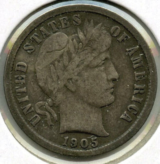 1905-S Barber Silver Dime - San Francisco Mint - G290