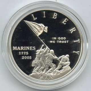 2005 Marine Corps Proof Silver Dollar US Mint 5C1 Coin 230th Anniversary - H184