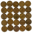 Coin Roll 1918-P Lincoln Wheat Cent Penny - Pennies lot set - CA88