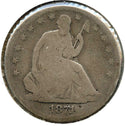 1871-S Seated Liberty Silver Half Dollar - San Francisco Mint - CC370