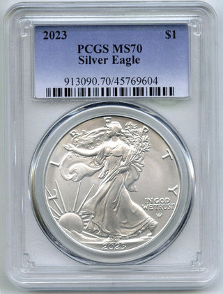 2023 American Eagle 1 oz Silver Dollar PCGS MS70 Certified Bullion - H29