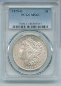 1879-O Silver Morgan Dollar $1 PCGS MS63 New Orleans Mint - KR626
