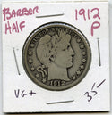 1912 Barber Silver Half Dollar - Philadelphia Mint - A658